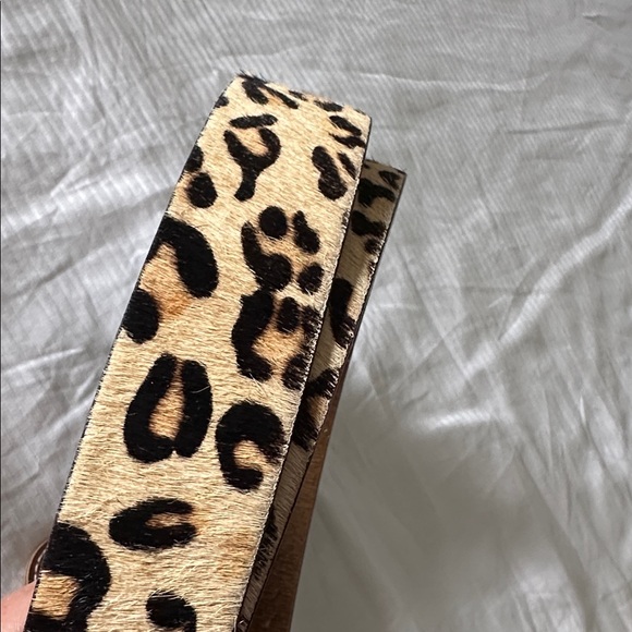 Michael Kora pony hair Leopard Print Belt large new - Picture 7 of 7